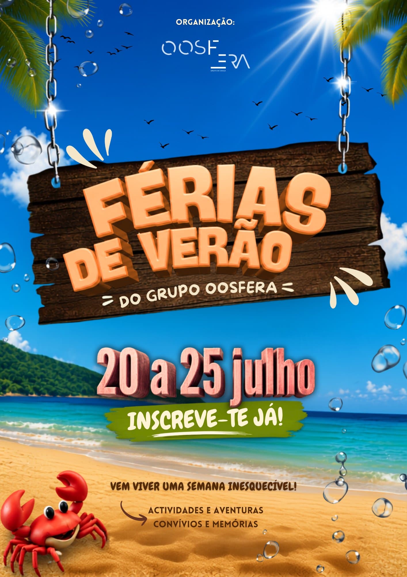 Cartaz de 3ª temporada das Férias de Verão Oosfera (1 de 2)