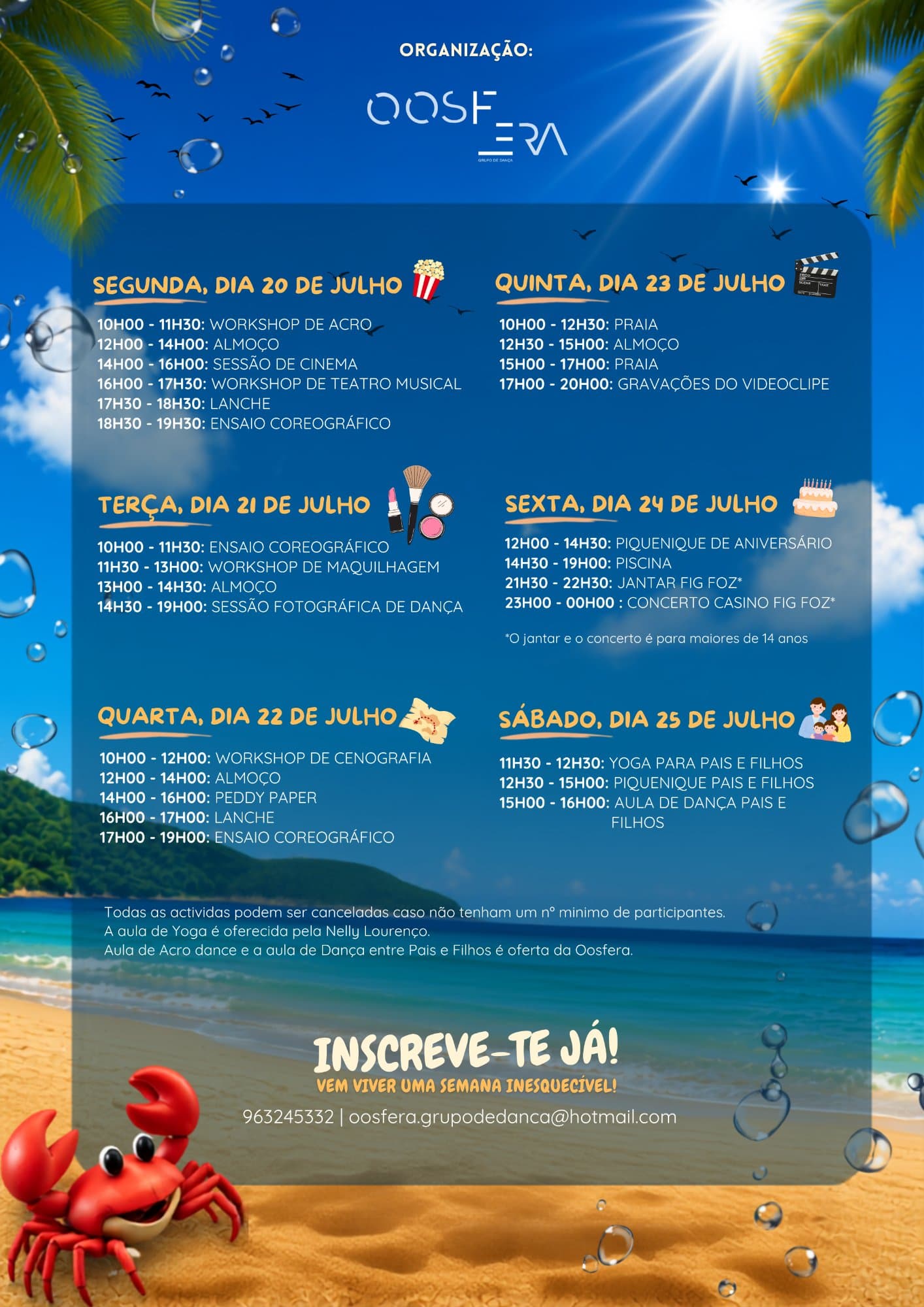 Cartaz de 3ª temporada das Férias de Verão Oosfera (2 de 2)